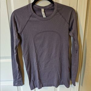 Sparkly purple swiftly tech long sleeve shirt
